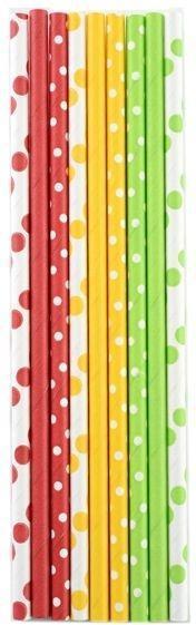 Norpro - Polka Dots Paper Straws (100 Pieces) - 4021