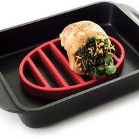 Norpro - Red Oval Silicone Roast Rack - 405