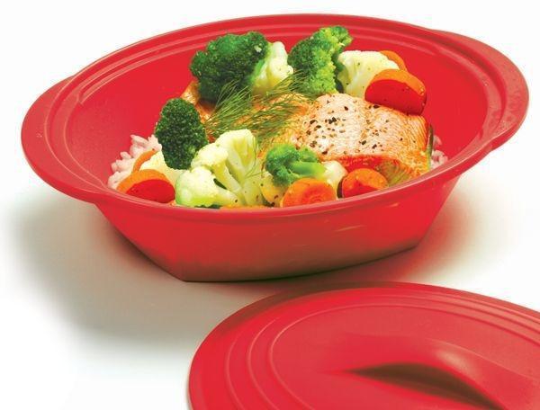 Norpro - Red Silicone Steamer with Insert - 180R