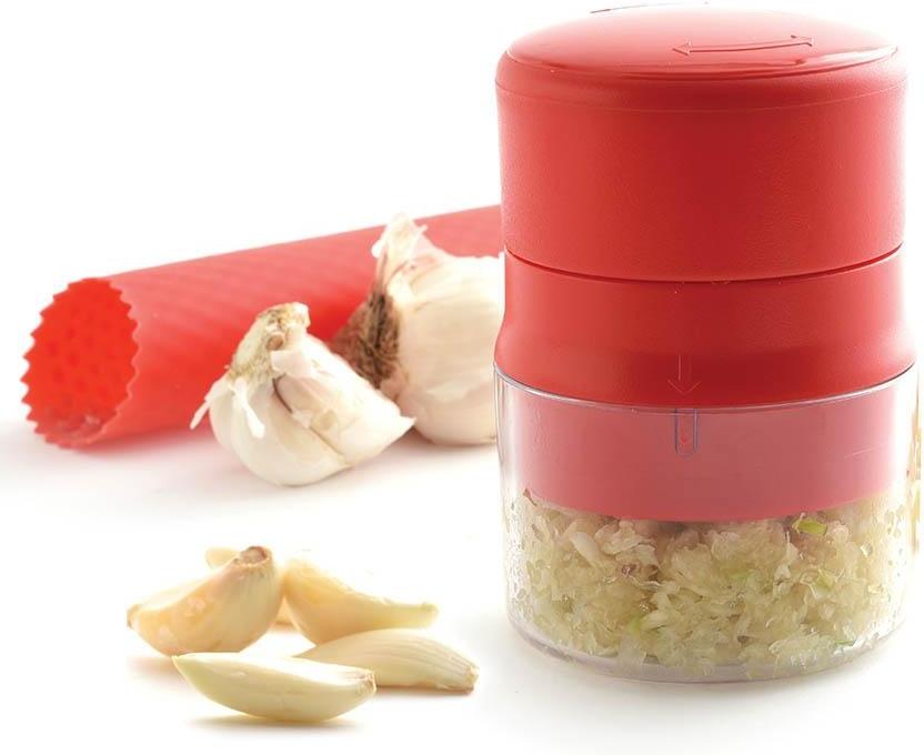 Norpro - Red Twist N' Mince Garlic Twister & Peeler - 1151