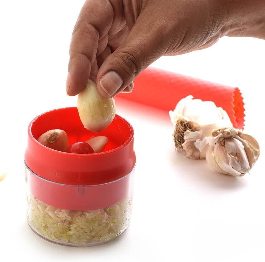 Norpro - Red Twist N' Mince Garlic Twister & Peeler - 1151
