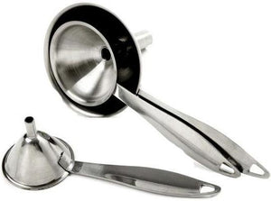 Norpro - Set Of 3 Stainless Steel Funnel with Handle Set - 2175