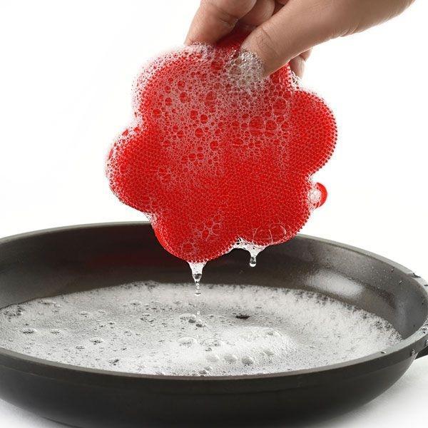 Norpro - Silicone Red Dish Brush Flower - 1074