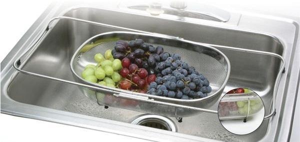 Norpro - Silver Expanding Colander with Base Frame - 2158