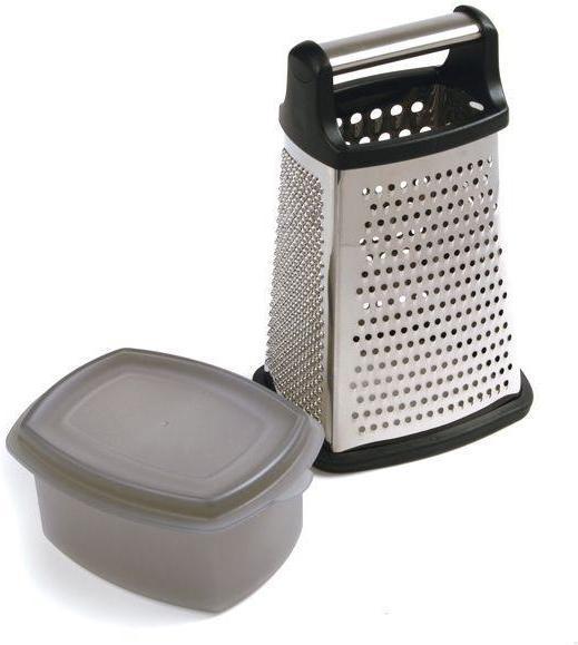 Norpro - Stainless Steel 4 Sided Grater with Catcher- 325