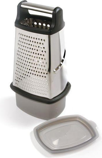 Norpro - Stainless Steel 4 Sided Grater with Catcher- 325