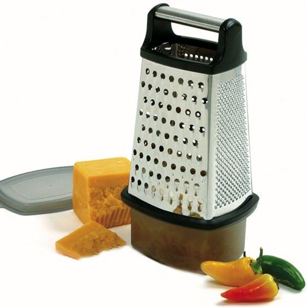 Norpro - Stainless Steel 4 Sided Grater with Catcher- 325