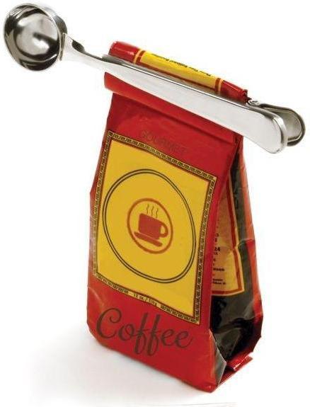 Norpro - Stainless Steel Coffee Scoop with Bag Clip - 5458