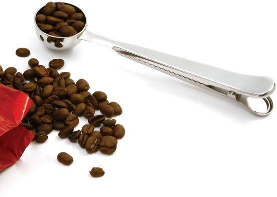 Norpro - Stainless Steel Coffee Scoop with Bag Clip - 5458