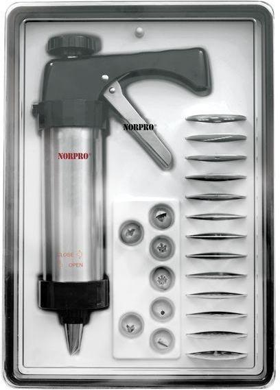 Norpro - Stainless Steel Cookie/Icing Press with Case - 3299