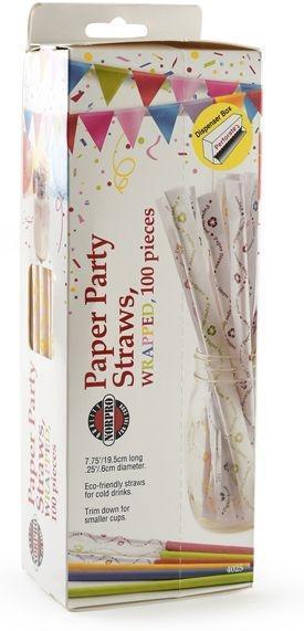 Norpro - Wrapped Paper Party Straws (100 Pieces) - 4025