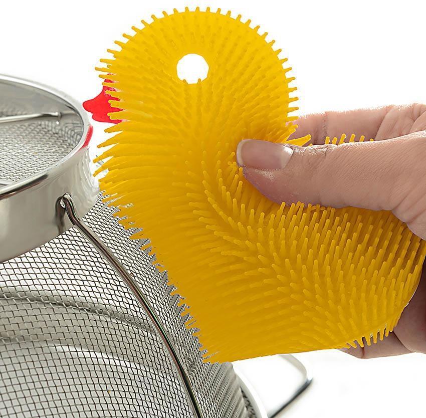 Norpro - Yellow Duck Silicone Dish Brush - 1096