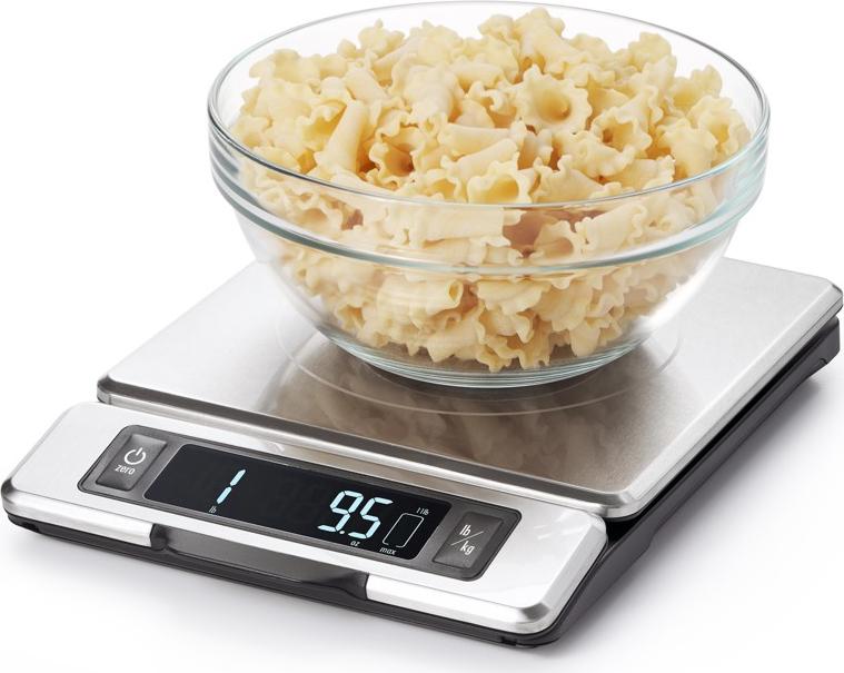 OXO - 11 lb Stainless Steel Food Scale with Pull-Out Display - 11214800G