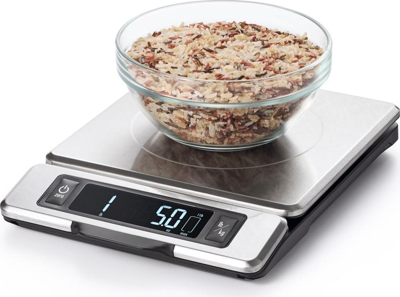 OXO - 11 lb Stainless Steel Food Scale with Pull-Out Display - 11214800G