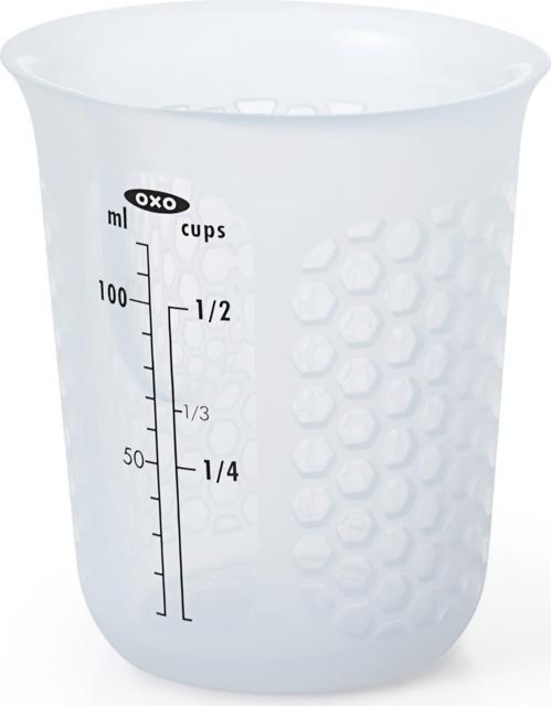 OXO - 4 oz Mini Squeeze & Pour Silicone Measuring Cup - 11161200G