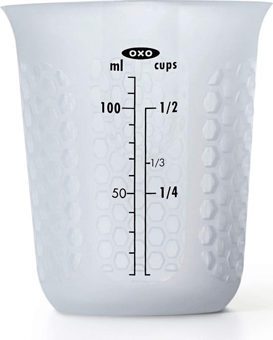 OXO - 4 oz Mini Squeeze & Pour Silicone Measuring Cup - 11161200G