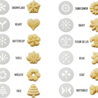 OXO - Cookie Press with 12 Decorative Discs & Storage Case - 1257580WH