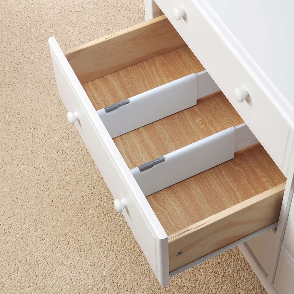 OXO - Pack of 2 Expandable Dresser Drawer Dividers - 13227200G
