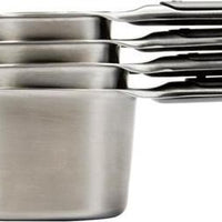 OXO - Pack of 4 Stainless Steel Measuring Cup Set - 11137700G
