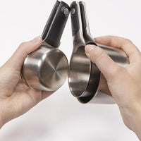 OXO - Pack of 4 Stainless Steel Measuring Cup Set - 11137700G