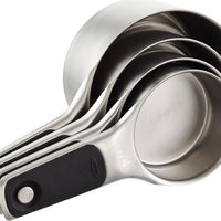 OXO - Pack of 4 Stainless Steel Measuring Cup Set - 11137700G