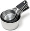 OXO - Pack of 4 Stainless Steel Measuring Cup Set - 11137700G
