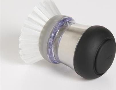 OXO - SteeL Soap Squirting Palm Brush - 1068588SS