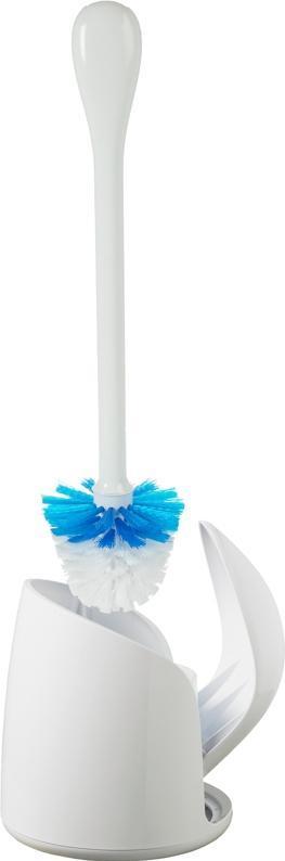 OXO - White Compact Toilet Brush with Canister - 1281600WH