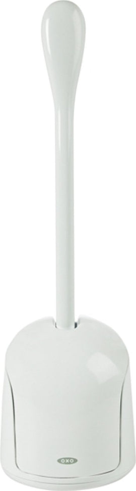 OXO - White Compact Toilet Brush with Canister - 1281600WH