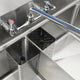 Omcan - 10” x 14” x 10” Under Bar Sink with 3 Compartments & Two Drain Boards - 25274