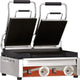 Omcan - 10” x 18” Double Panini Grill with Smooth Surfaces - PG-CN-0711-F