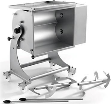 Omcan - 110L Capacity Dual-Paddle Tilting Heavy-Duty Meat Mixer - MM-IT-0080