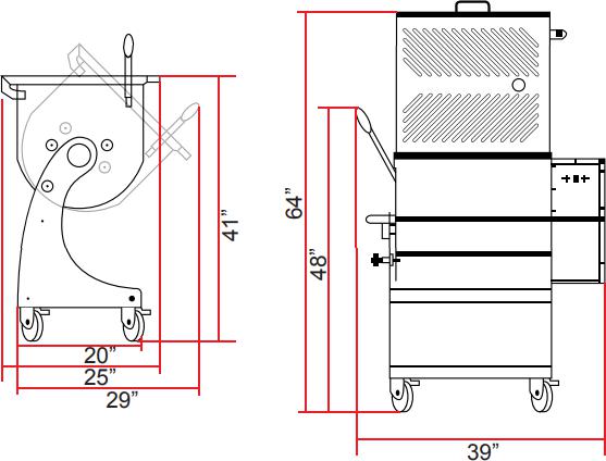 Omcan - 110L Capacity Dual-Paddle Tilting Heavy-Duty Meat Mixer - MM-IT-0080