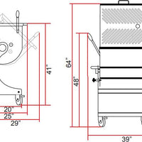 Omcan - 110L Capacity Dual-Paddle Tilting Heavy-Duty Meat Mixer - MM-IT-0080