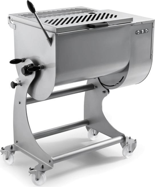 Omcan - 110L Capacity Dual-Paddle Tilting Heavy-Duty Meat Mixer - MM-IT-0080
