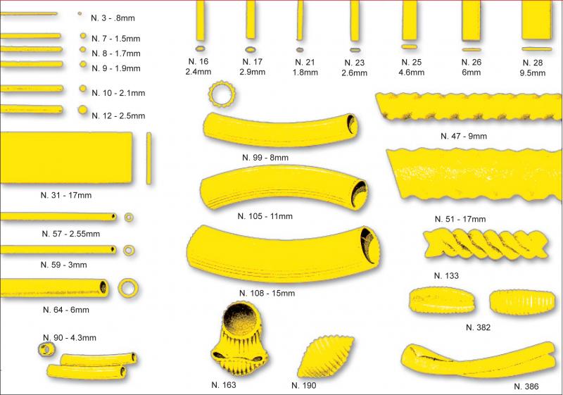Omcan - #12 Spaghetti Pasta Die For Pasta Machines PM-IT-0080 - 13292