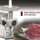 Omcan - #12 Stainless Steel Meat Grinder with Reverse Switch 1.0 HP - MG-CN-0012-E