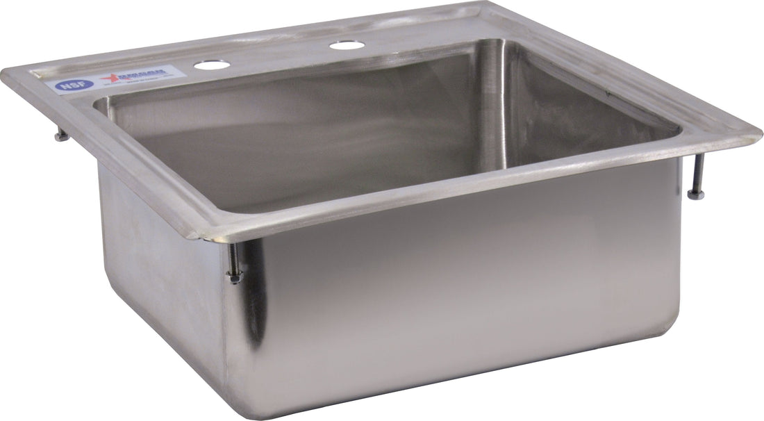 Omcan - 12.5” x 10.25” x 5.5” One Tub Drop Sink - 39784