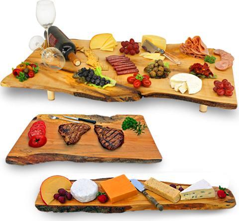 Omcan - 13” x 27” Canadian Hardwood Serving Tray - 40437