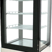 Omcan - 15" Countertop 4-Sided Refrigerated Showcase with Stainless Steel Base - RS-CN-0078