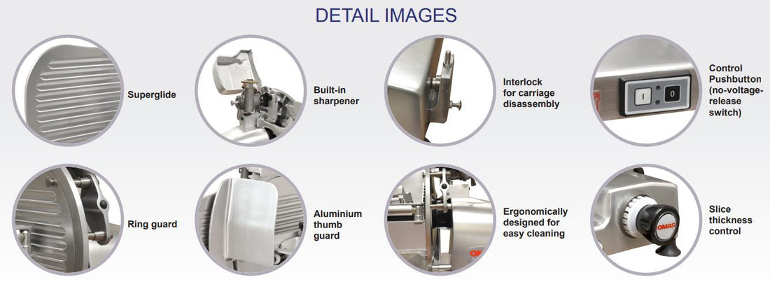 Omcan - 15” S-Series Horizontal Gear-Driven Slicer - MS-IT-0370-H