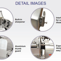 Omcan - 15” S-Series Horizontal Gear-Driven Slicer - MS-IT-0370-H