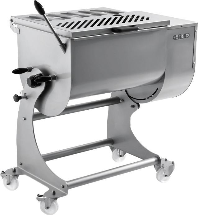 Omcan - 163L Capacity Dual-Paddle Tilting Heavy-Duty Meat Mixer - MM-IT-0120