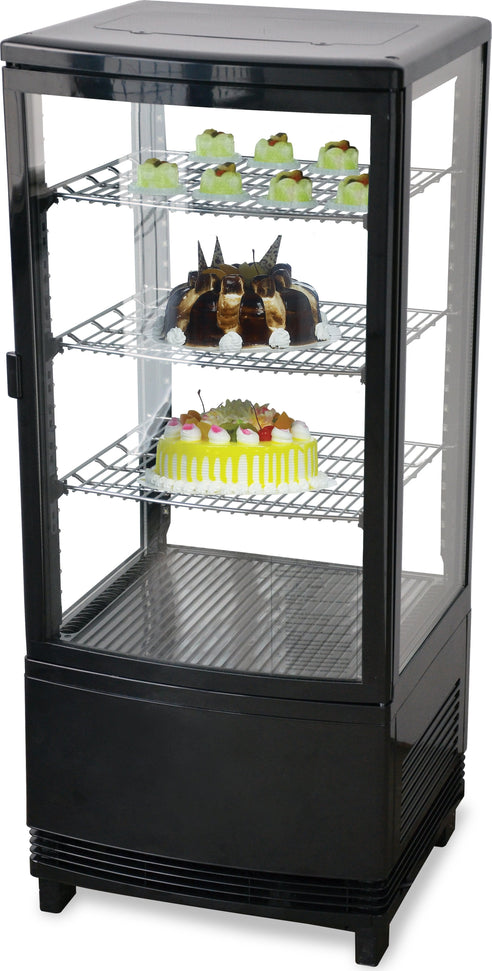 Omcan - 17" Countertop 4-Sided Refrigerated Showcase with Single Door - RS-CN-0078-S