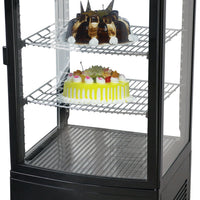 Omcan - 17" Countertop 4-Sided Refrigerated Showcase with Single Door - RS-CN-0078-S