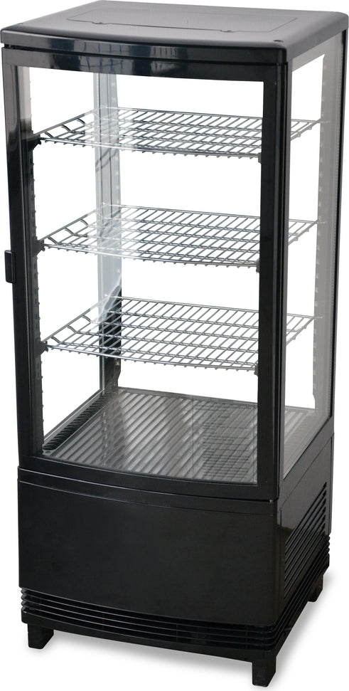 Omcan - 17" Countertop 4-Sided Refrigerated Showcase with Single Door - RS-CN-0078-S
