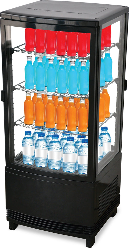 Omcan - 17" Countertop 4-Sided Refrigerated Showcase with Two Doors - RS-CN-0078-D