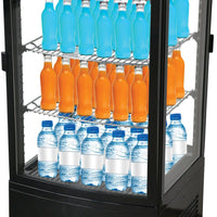 Omcan - 17" Countertop 4-Sided Refrigerated Showcase with Two Doors - RS-CN-0078-D
