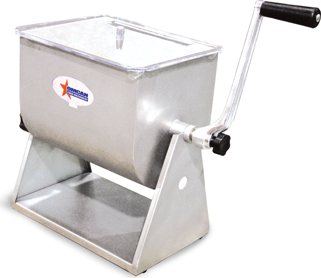 Omcan - 17 lbs Capacity Commercial Manual Tilt Meat Mixer - 19202