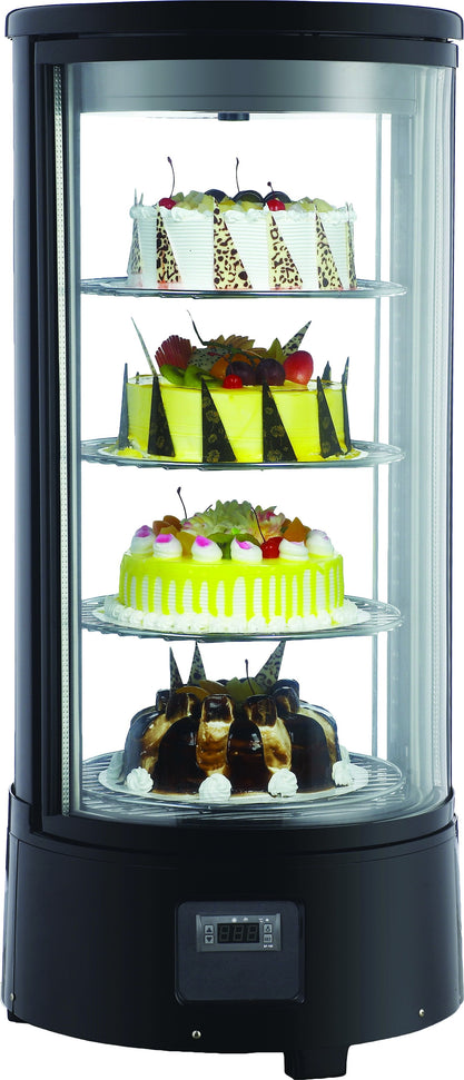 Omcan - 18" Rotating Circular Countertop Display Case - RS-CN-0072-R